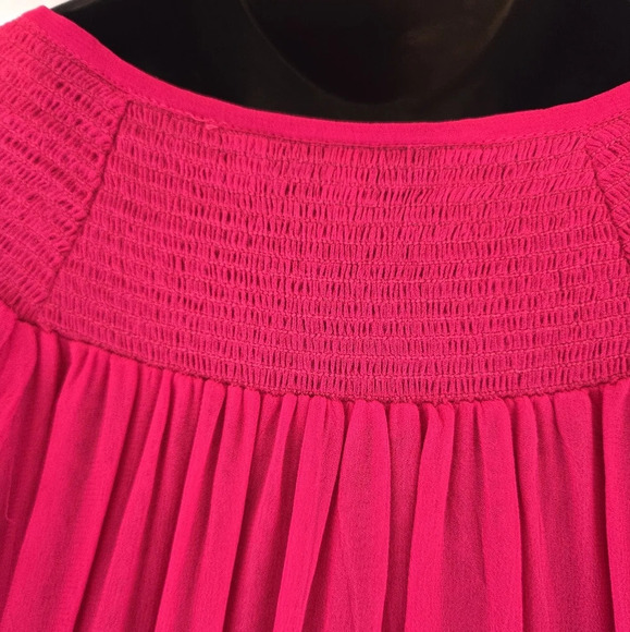 Beautiful Karina Grimaldi Silk Peplum Blouse EUC 😍 - Picture 7 of 13